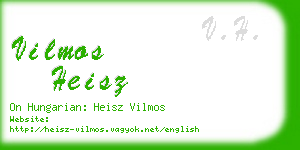 vilmos heisz business card